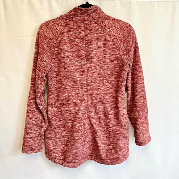 Eddie Bauer Dark Berry Burgundy RUN AROUND Quest Fleece Jacket Women Size Small - Picture 10 of 15